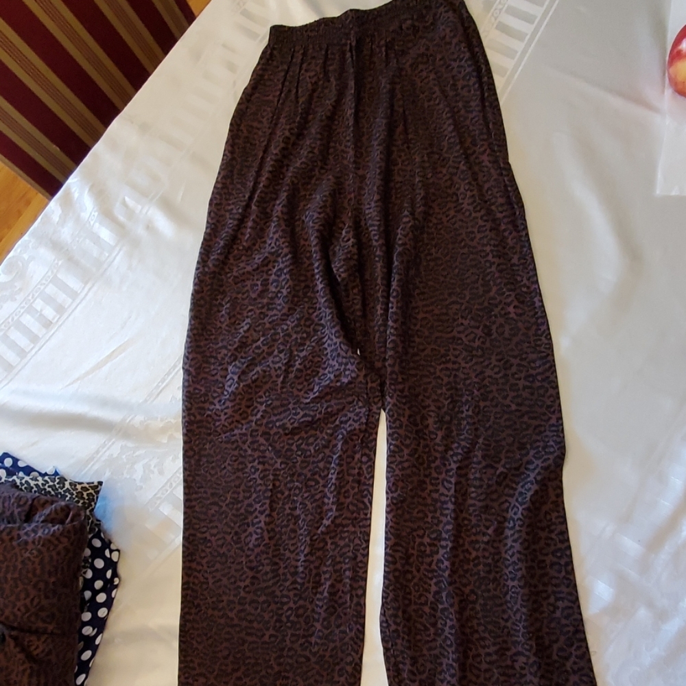 Katherine Stone Brown Leopard Pant S P